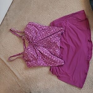 24W Lands End underwater Tankini and Swim skirt
